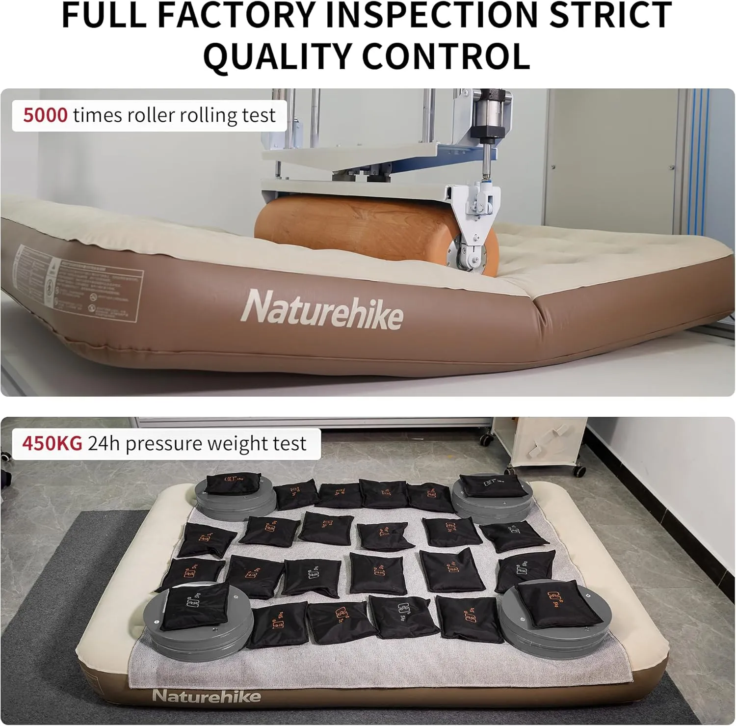 Naturehike Luxury Air Mattress Queen Size with Removable Built-in Electric Pump, 79 * 59in Extra Wide Inflatable Mattress for Home, Camping, Guests, Travel, Formaldehyde- Free, Morning View Series