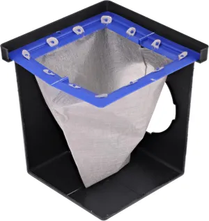 NDS 1200FFRTL Square Catch Basin Drain Filter, for Clog-Free Drainage and Infiltration Systems, Removable Filter, 12-Inch, for Small Lawns, Landscaping, and Patios, Plastic & Geotextile Fabric, White