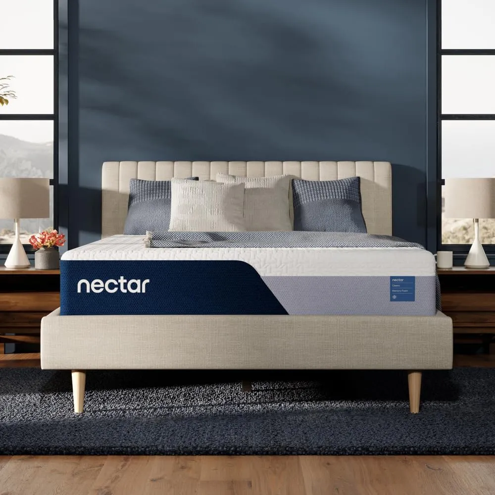 Nectar Classic 12” Full Mattress - Medium Firm - Contouring Memory Foam - Cooling Top Layer - Support & Pressure-Relief - Mattress in a Box - 365-Night Trial & Forever Warranty