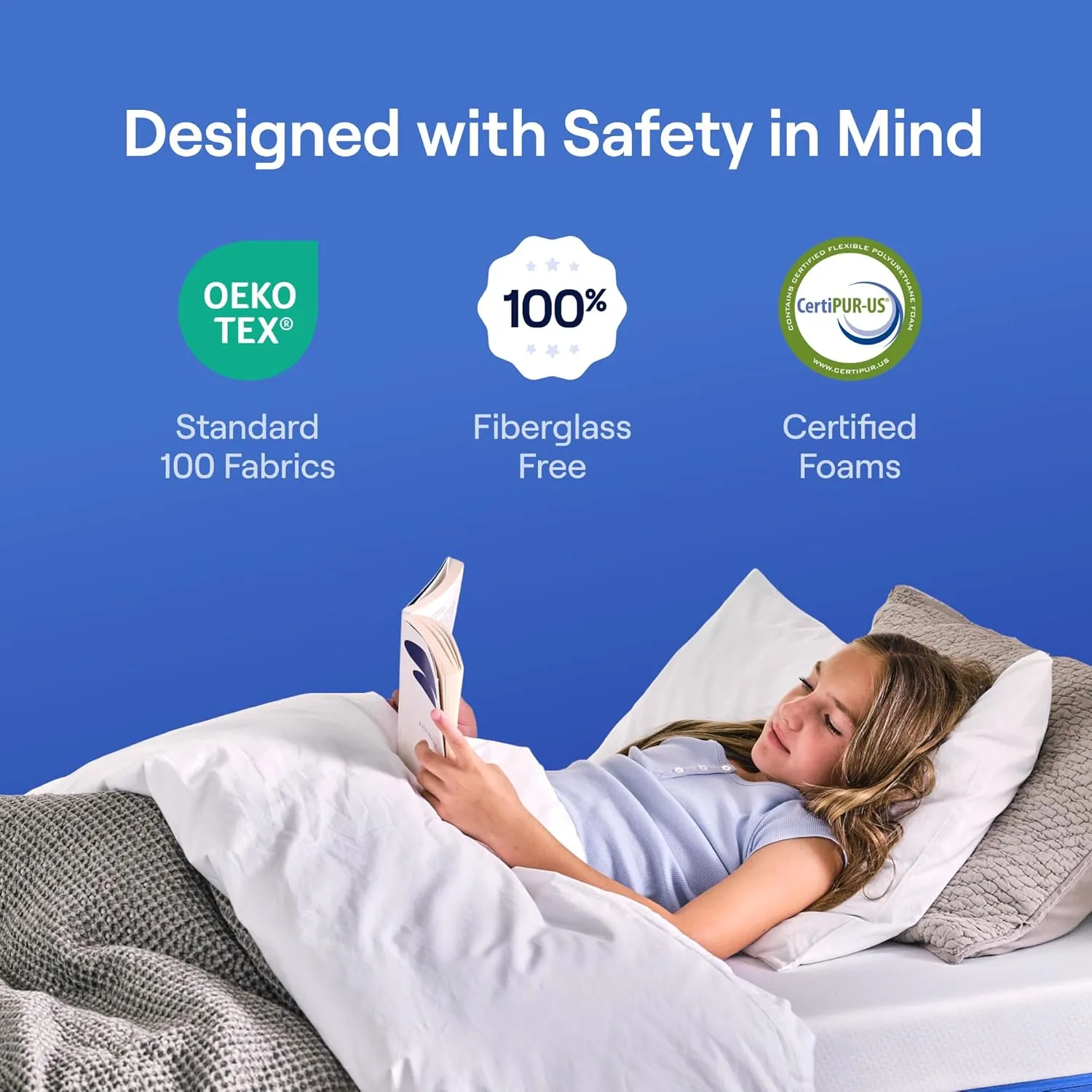 Nectar Kids Twin Mattress 8” - 2-Sided Design for Growing Children - Machine Washable Cooling Cover - Pressure Relieving Memory Foam - Fiberglass Free - 365 Night Trial