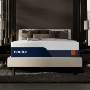 Nectar Ultra 15“ King Mattress - Medium Firm - Cooling Fibers & Temperature Regulating Material - 4” Pressure Relief Layer - Zoned Ergonomic Support Layer - 365-Night Mattress Trial