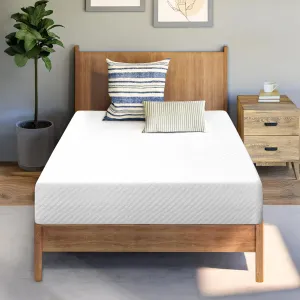 Neo Sleep 8 Inch Twin Cooling Gel Memory Foam Mattress Medium Firm CertiPUR-US Certified Foam, Mattress in a Box Enhanced Pressure Relief Removable Soft Cover No Fiberglass (Twin, 8 in)