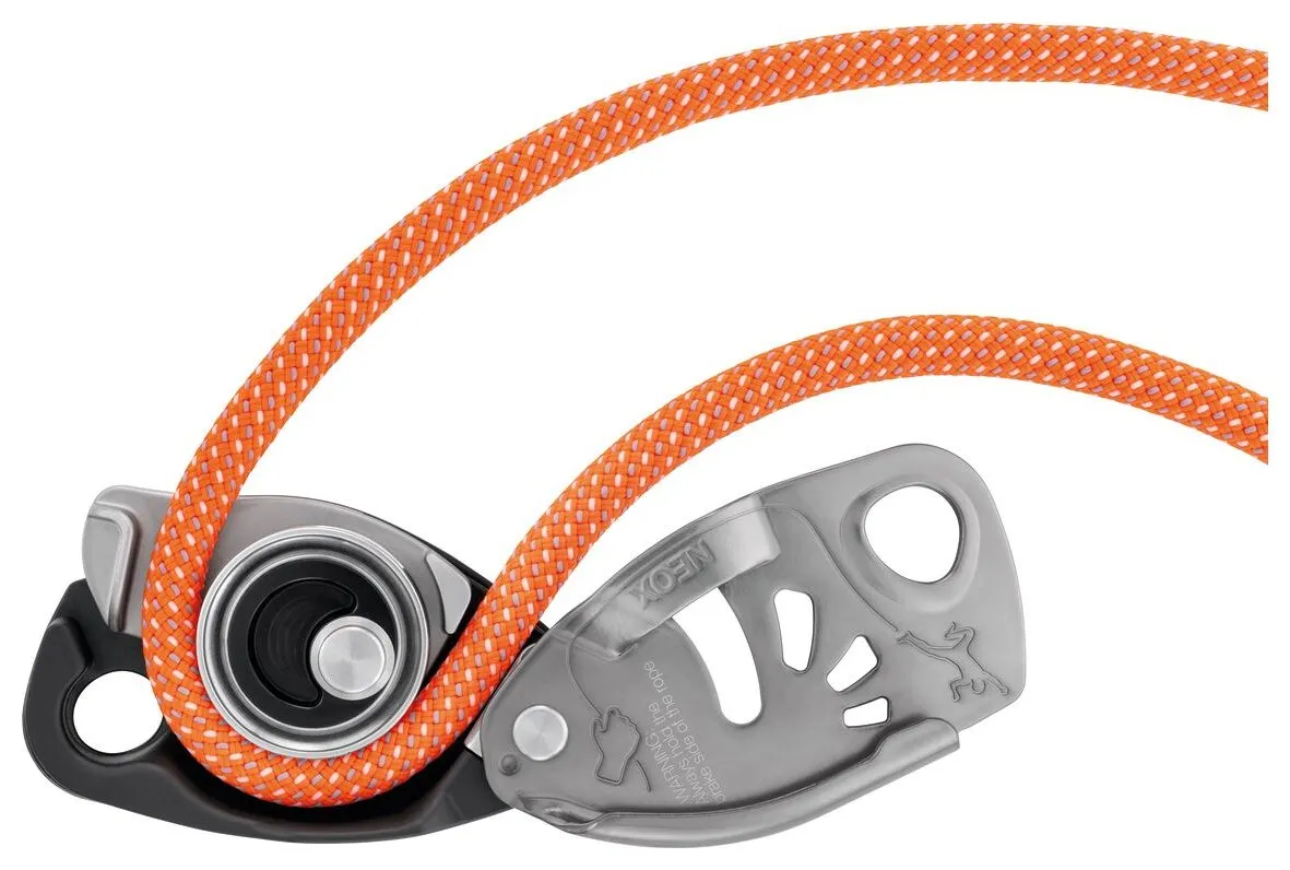 Neox Belay Kit - light grey, belay device and safebiner