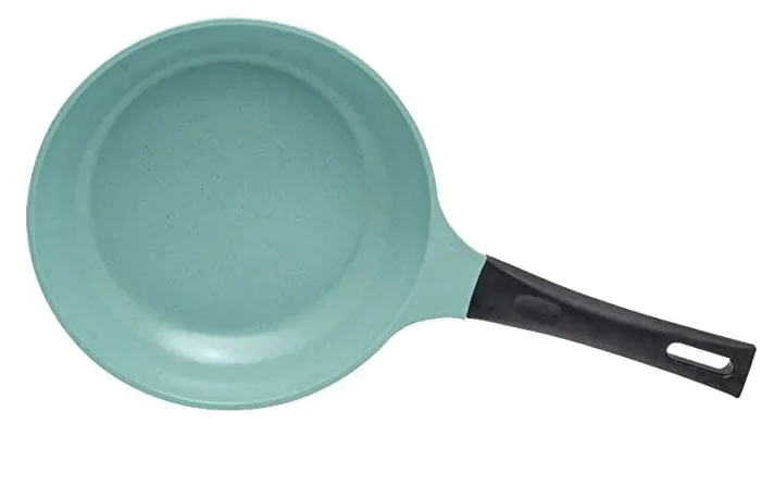 Neware EUROCOOK Jade Powder-coated Ceramic Non-Stick Cookware Set, 3-Piece PFOA-Free Frying Pans
