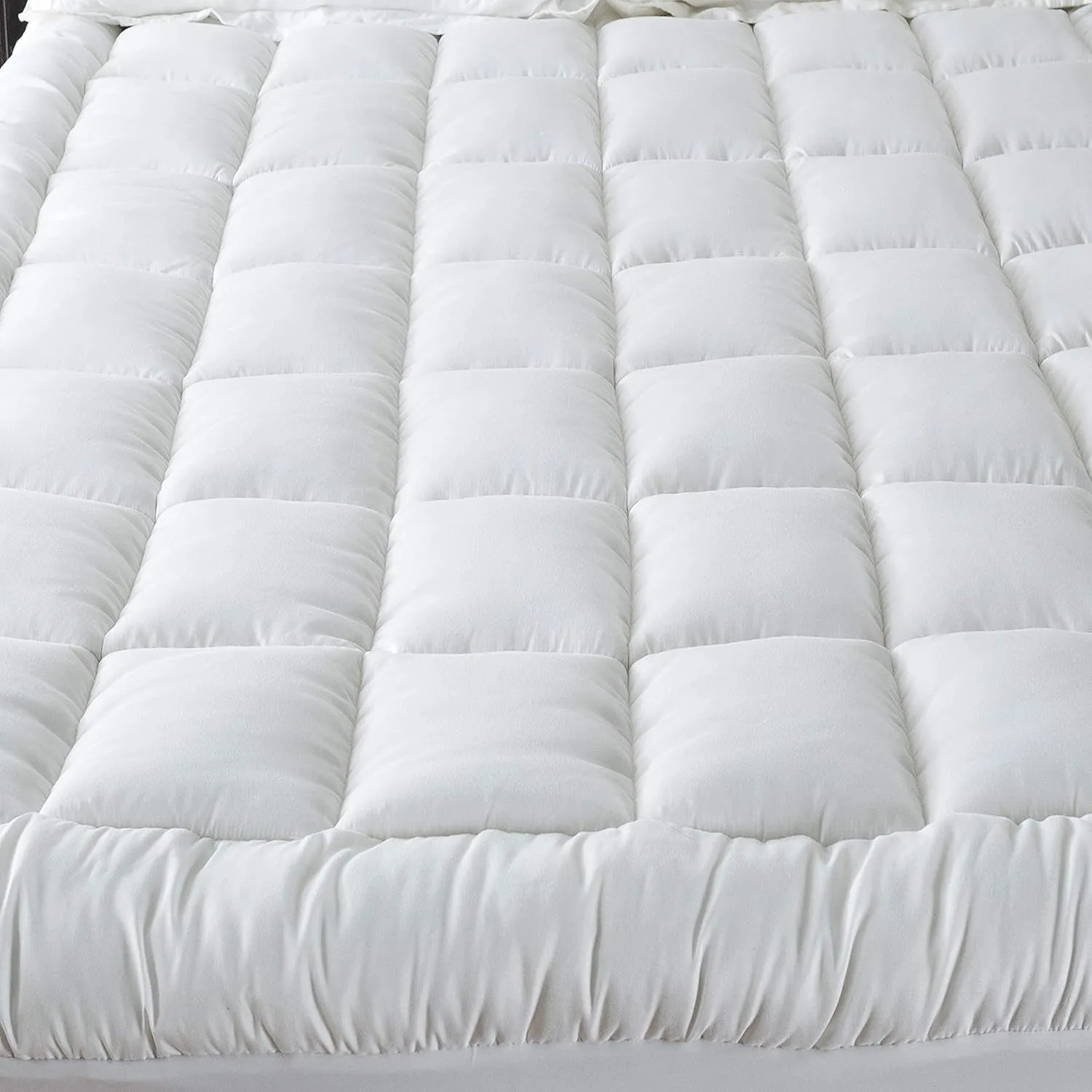 Niagara Microfiber Full Mattress Topper - Pillow Top Mattress Cover Quilted Fitted Cooling Topper for Back Pain Deep Pocket Fits 20 Inches (54x75 Inches)