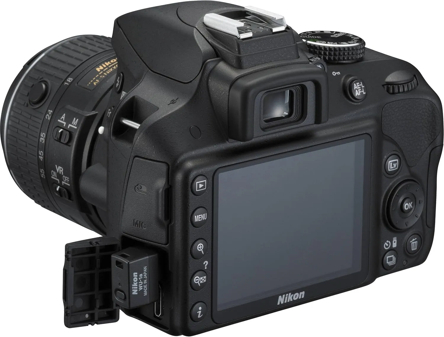 Nikon D3300 24.2 MP CMOS Digital SLR with Auto Focus-S DX Nikkor 18-55mm f/3.5-5.6G VR II Zoom Lens (Black)