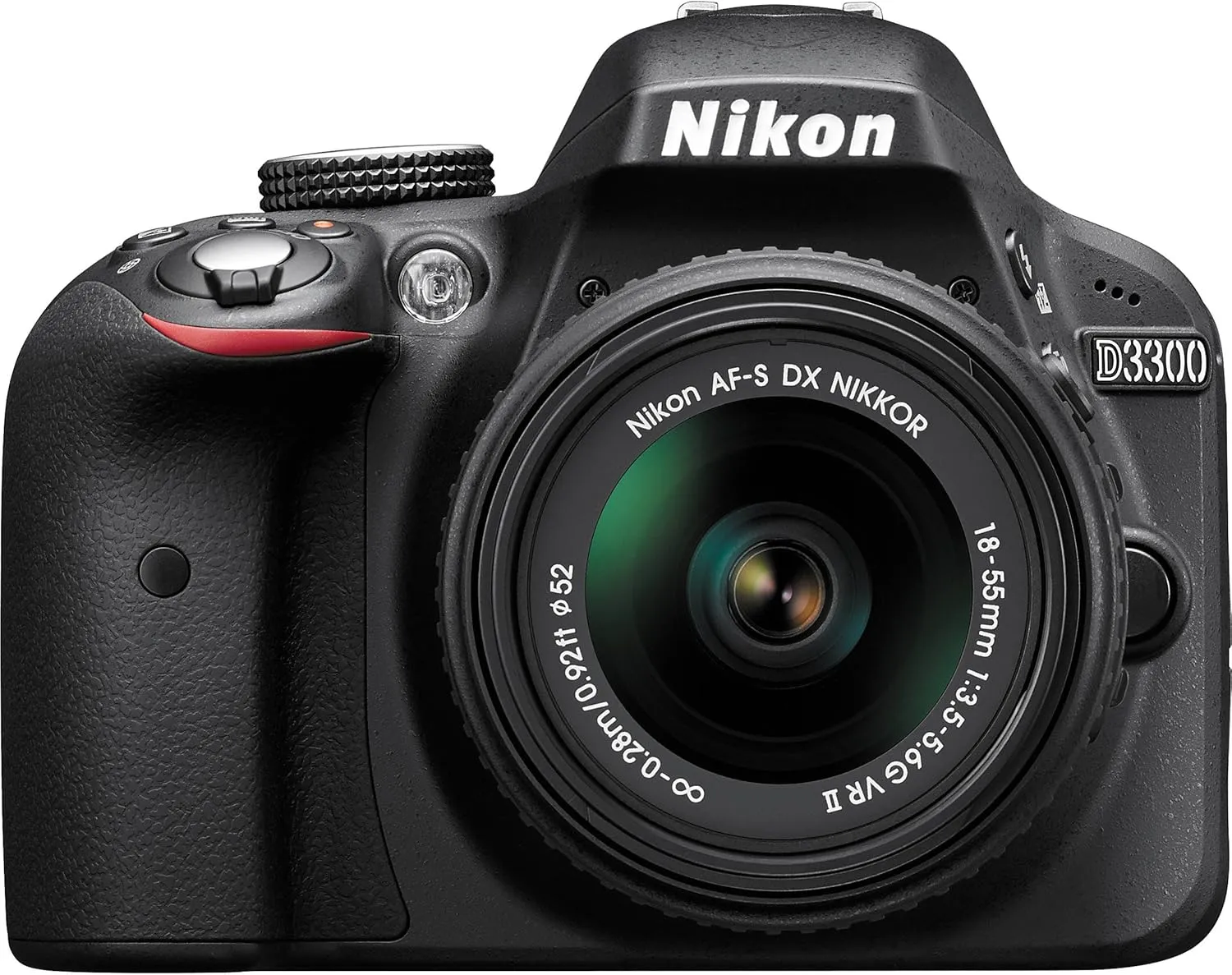 Nikon D3300 24.2 MP CMOS Digital SLR with Auto Focus-S DX Nikkor 18-55mm f/3.5-5.6G VR II Zoom Lens (Black)