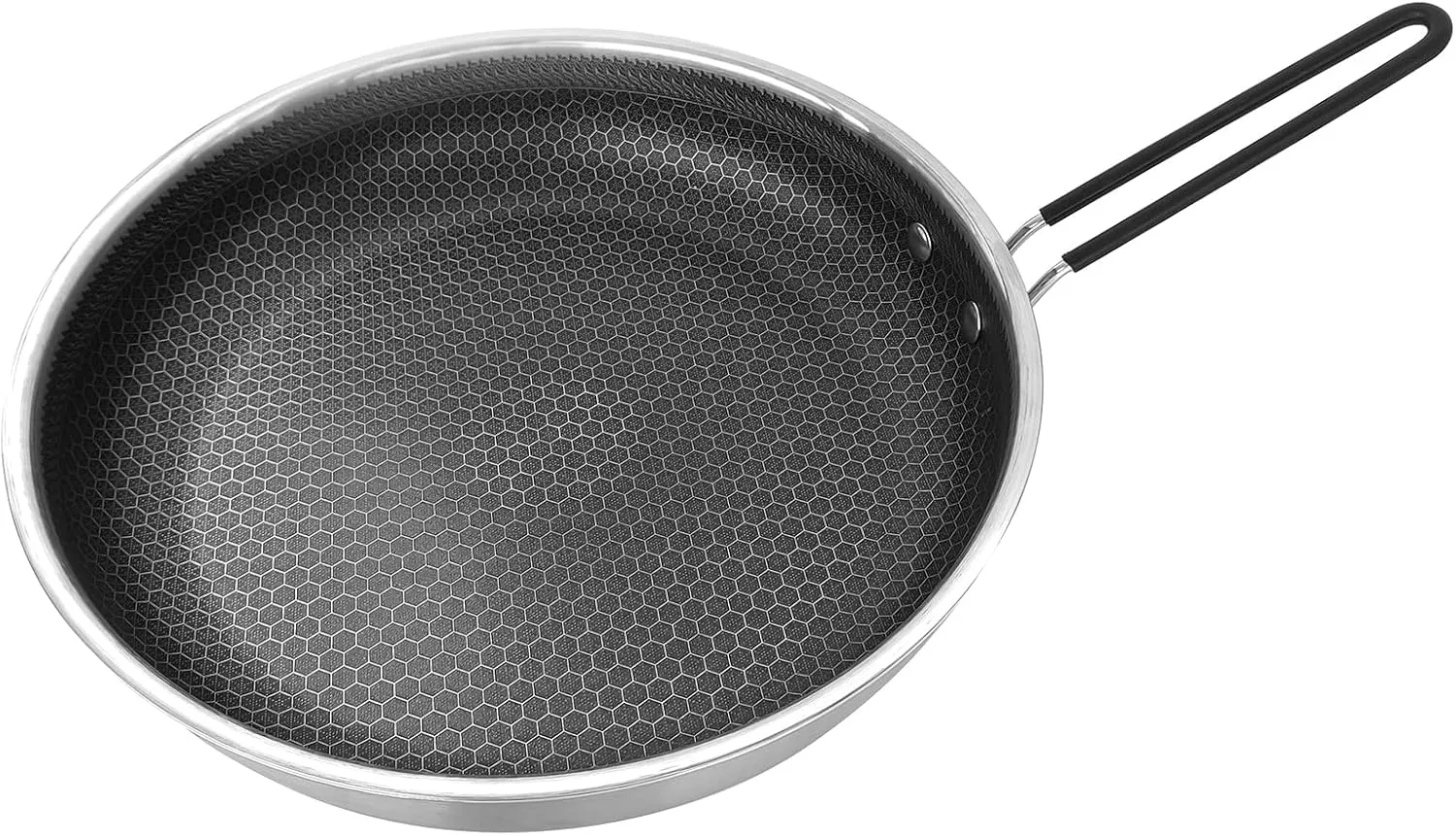 Non-Stick Camping Frying Pan with Foldable Handle Universal for Gas Electric & Ceramic Stoves 26cm/10.2in & 28cm/11in Options