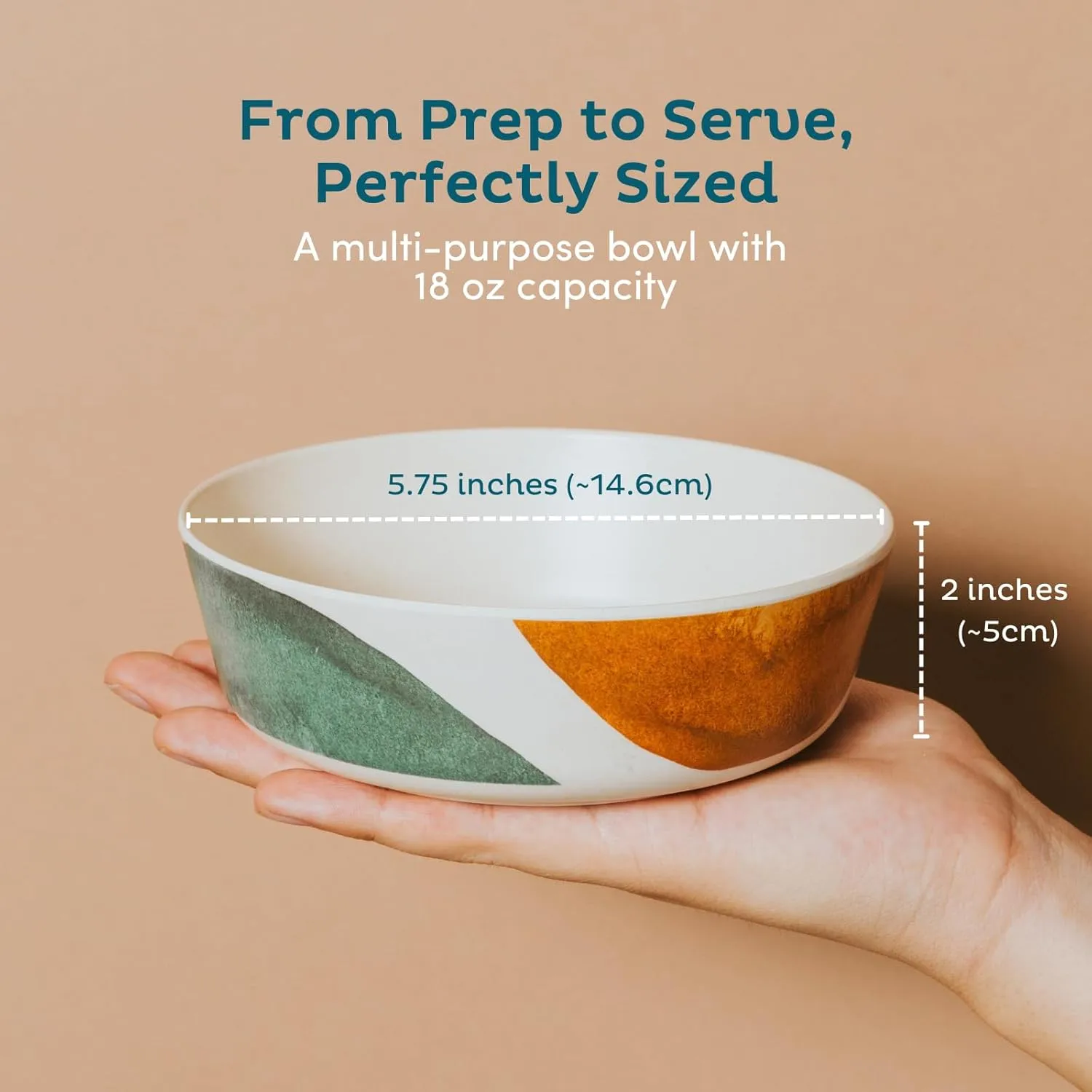 Nook Theory 4 Pack Bamboo Bowls - 18 Oz Reusable Toddler and Kids Bowl, Dishwasher Safe - Not Microwavable Bamboo Dishes (Arizona)