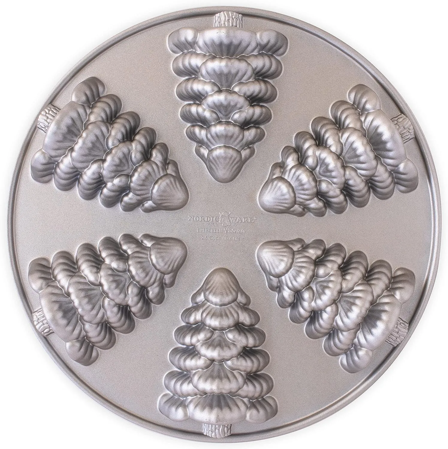 Nordic Ware Cakelet Pan, 2.5 Cup Capacity, Silver