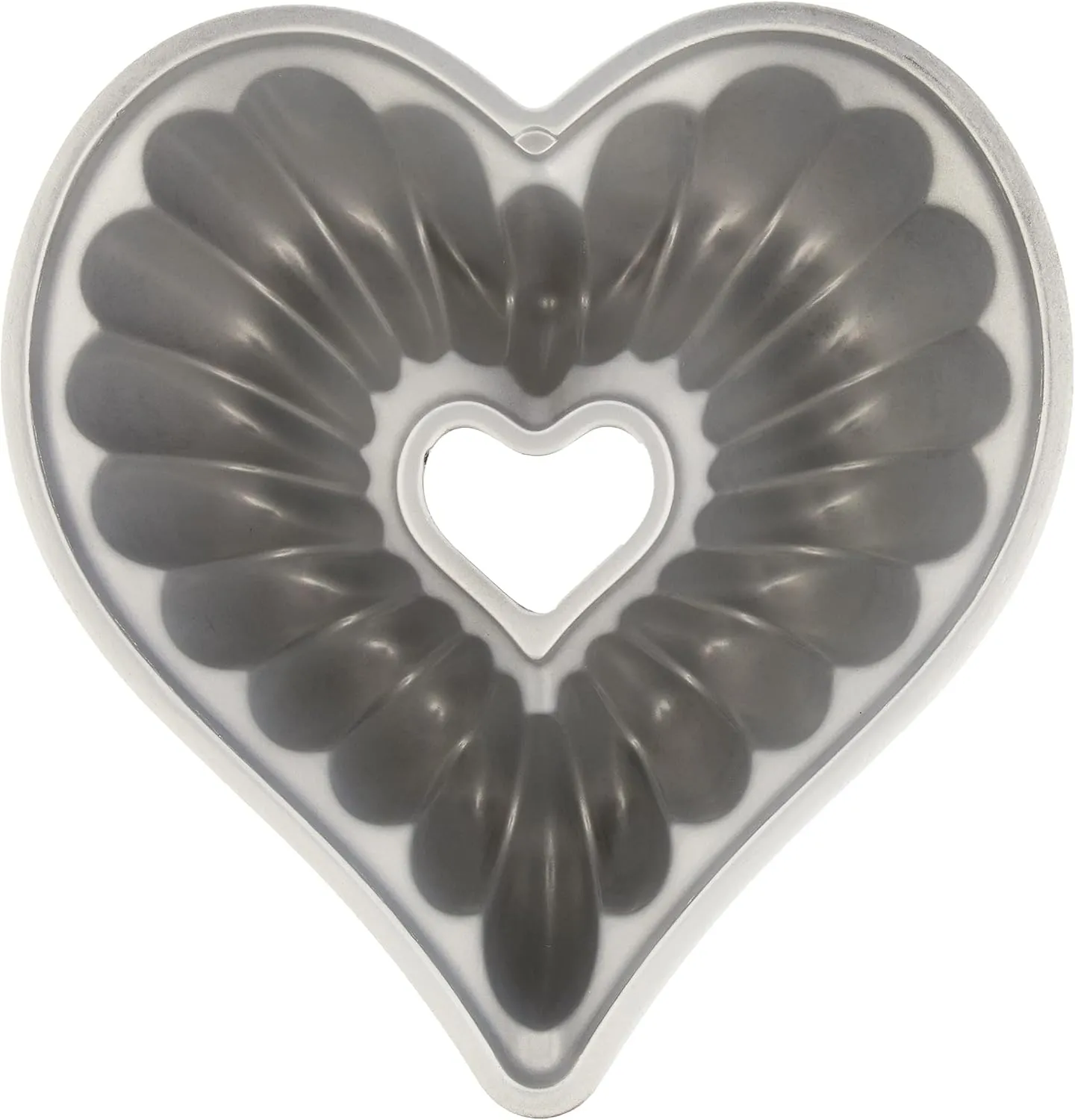 Nordic Ware Elegant Heart Bundt, 10 Cup, Toffee