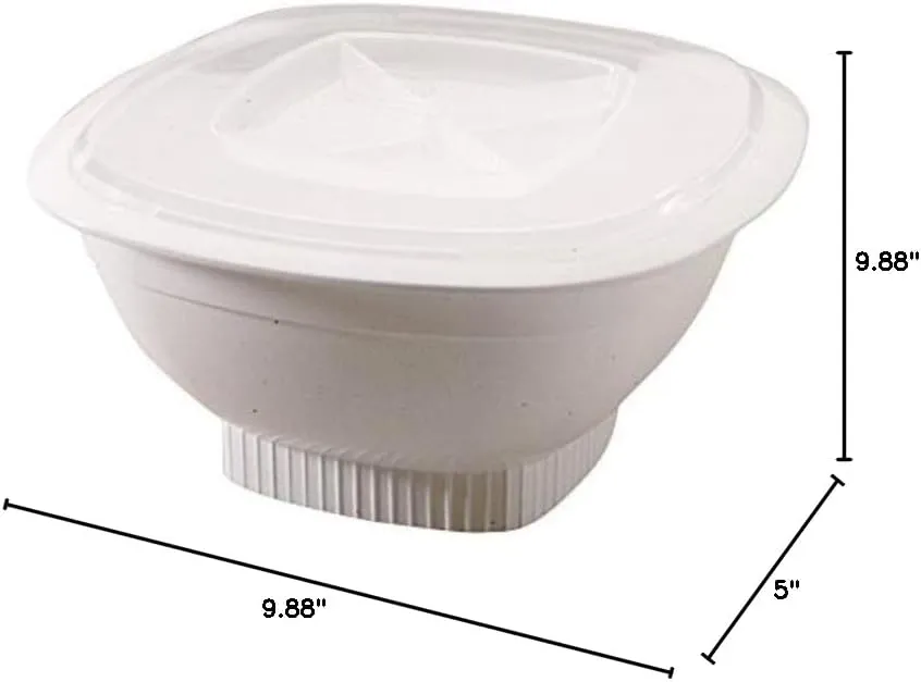Nordic Ware Microwave Popcorn Popper, White, 12 Cup