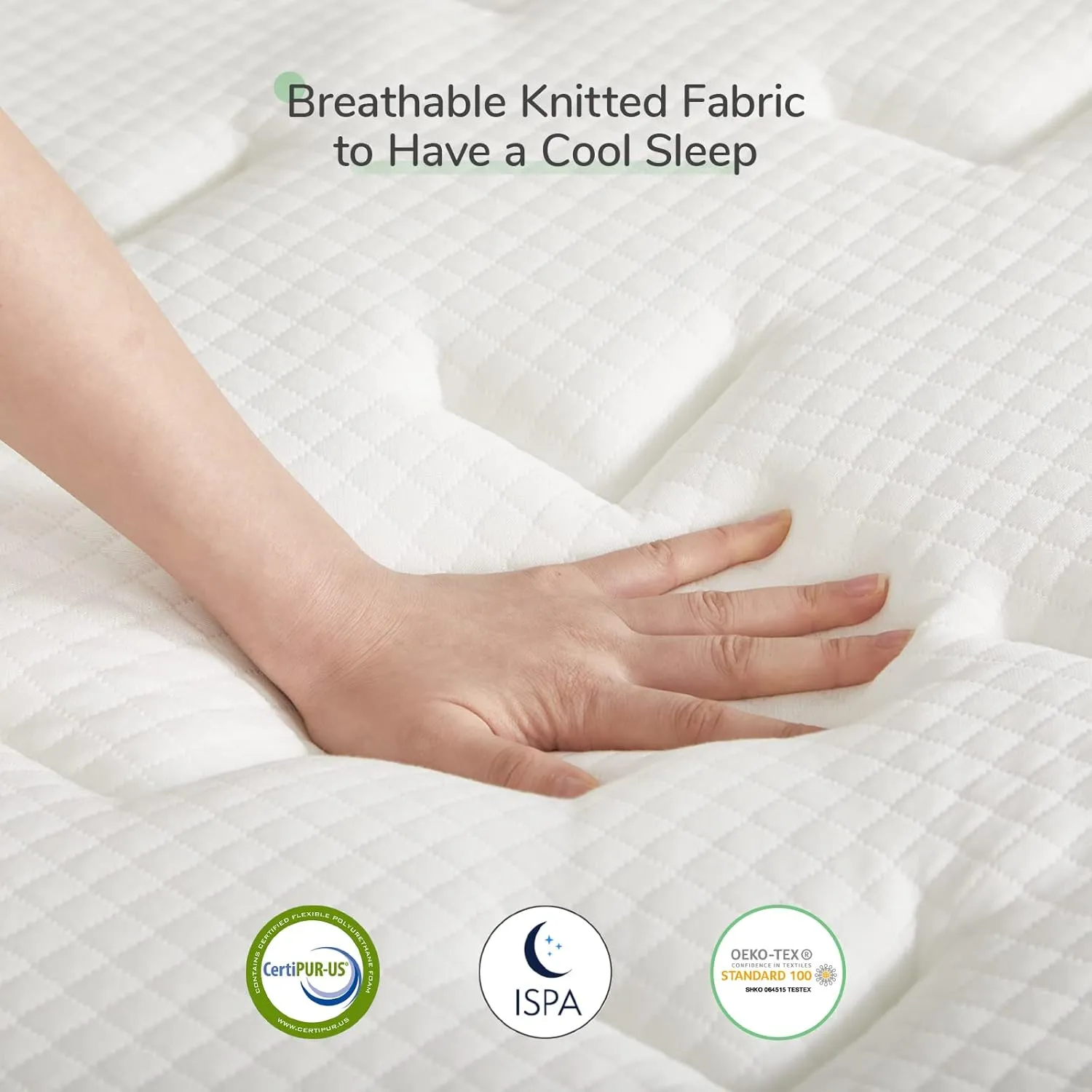 Novilla King Mattress 12 Inch Hybrid Mattress in a Box, Innerspring Mattresses with Gel Memory Foam for a Cool Sleep, Pressure Relief, Medium Firm with Pillow Top, Groove