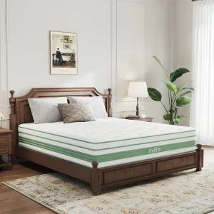 Novilla Queen Mattress 14 inch, Queen Size Hybrid Mattress in a Box with Motion Isolation,Gel Memory Foam with Pocket Springs for Support & Pressure Relief, Medium Firm Pillow Top Mattresses
