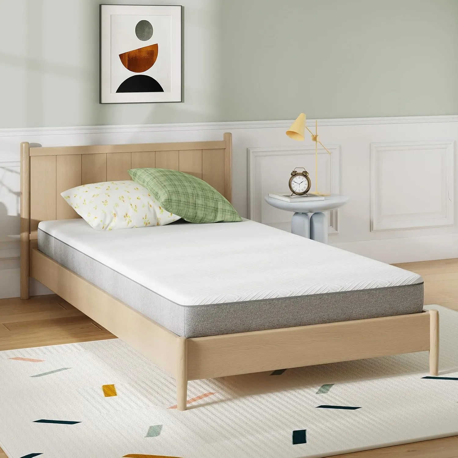 Novilla Twin Size Mattress, 6 Inch Twin Mattress for Kids, Gel-Infused Memory Foam Mattresses in a Box for Pain Relief & Enhanced Support & Cooling Sensation, CertiPUR-US Certified