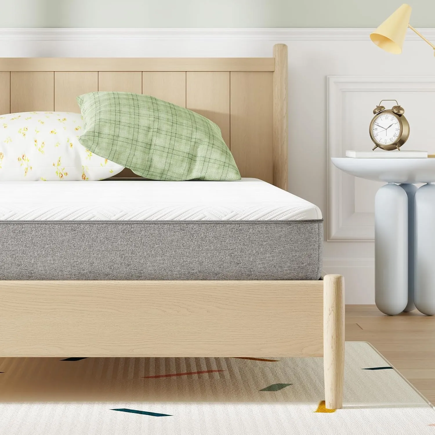 Novilla Twin Size Mattress, 6 Inch Twin Mattress for Kids, Gel-Infused Memory Foam Mattresses in a Box for Pain Relief & Enhanced Support & Cooling Sensation, CertiPUR-US Certified