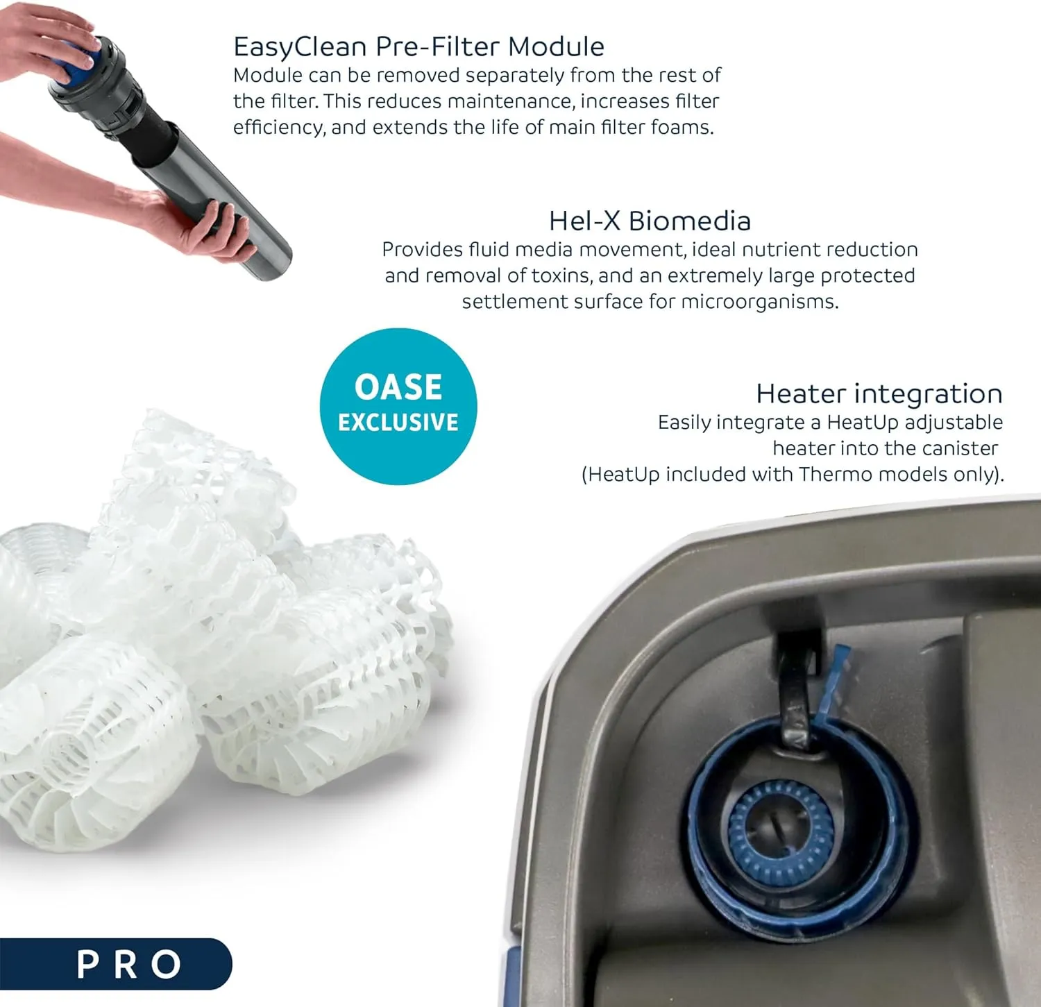OASE Indoor Aquatics Biomaster Thermo 250,Black