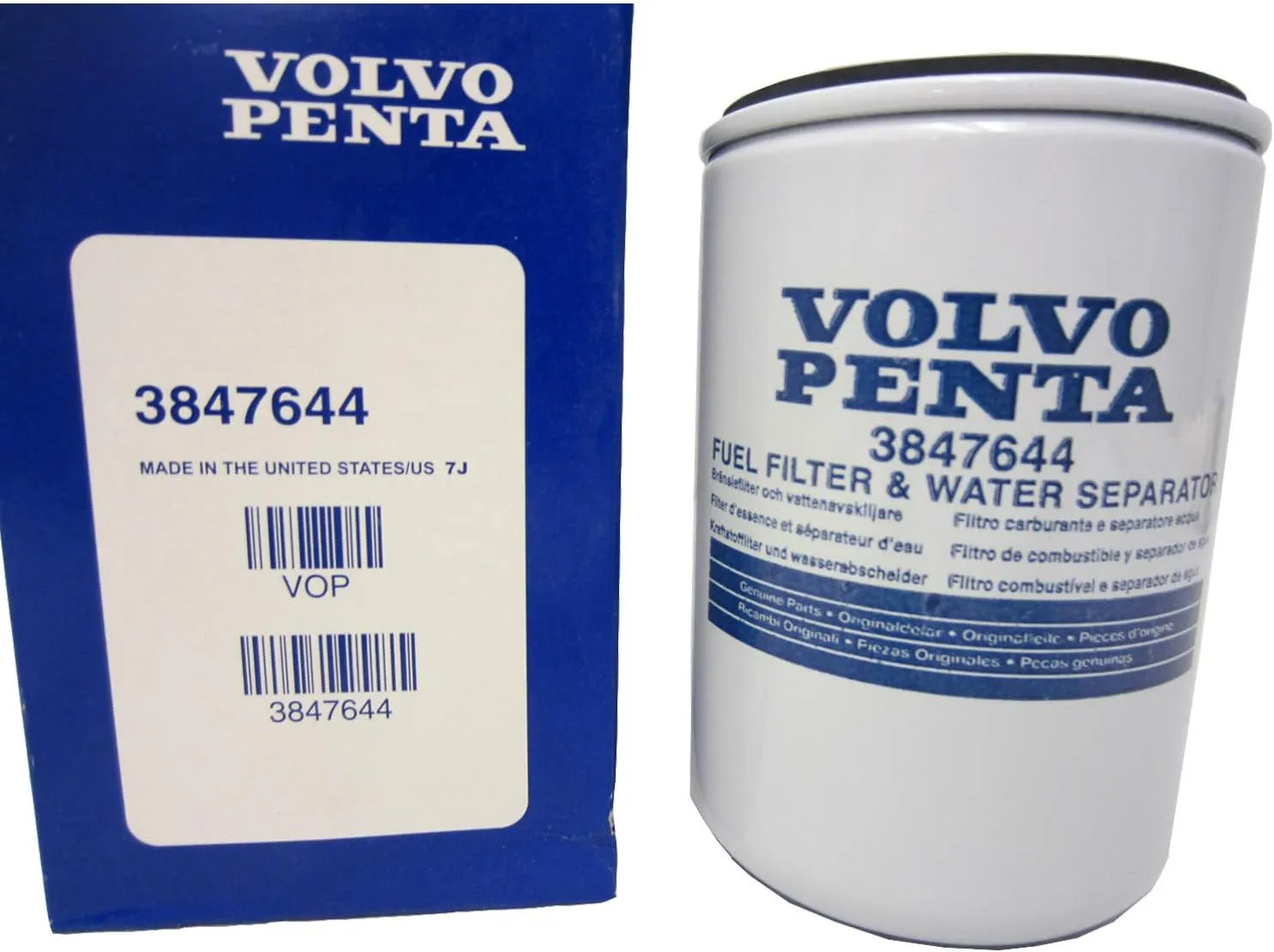 OEM Volvo Penta Marine Engine Fuel Filter & Water Separator 3847644