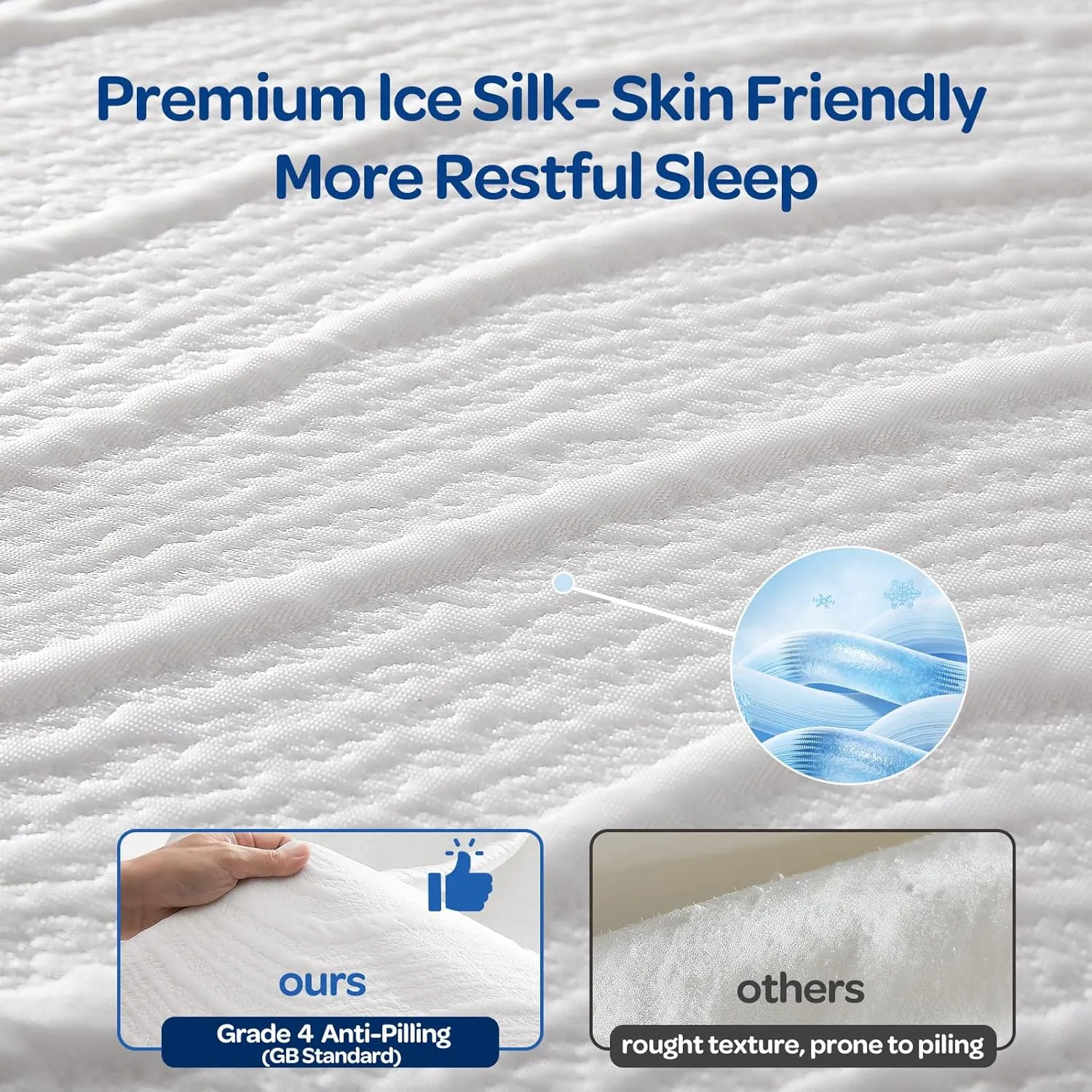OhGeni 10 Inch Full Size Mattress, Cooling Gel Memory Foam Bed Mattresses in a Box, Cool Touch Surface, Ergonomic Support & Pressure Relief, Medium Feel，CertiPUR-US Certified Foam, Designed in USA