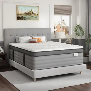 Onlylucky Firm Queen Mattress 12 Inch, Luxury Gel Memory Foam, 365 Night Trial, Hybrid Mattress Queen Size with Premier Pocket Springs for Comfort Night Sleep, CertiPUR-US Certified