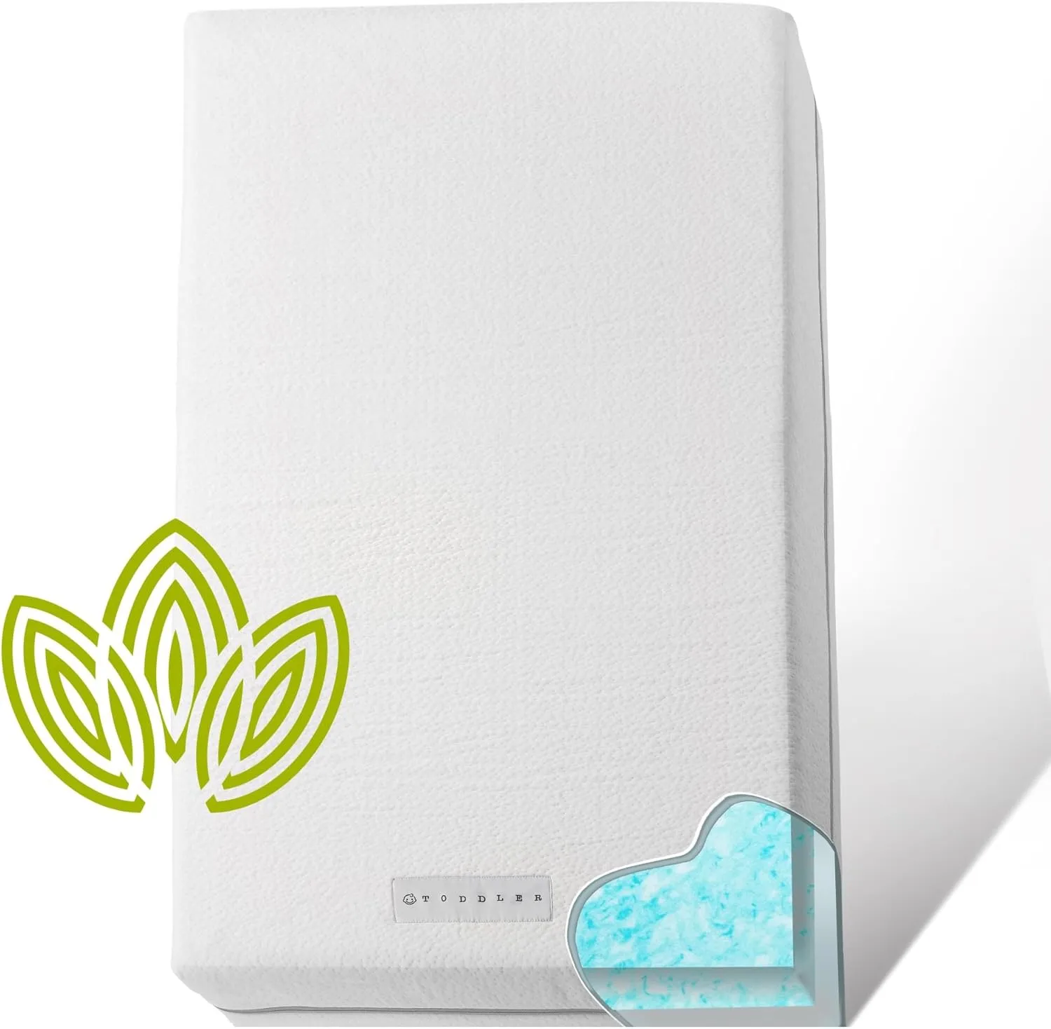 Organic Crib Mattress - Dual-Sided, Waterproof, Safe, Breathable - For Infants & Toddlers