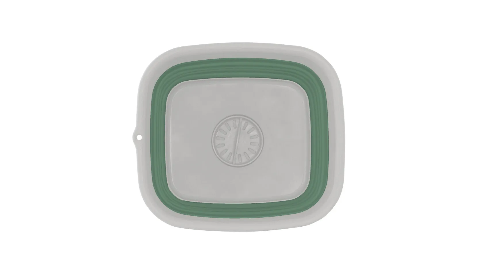Outwell Collaps Wash Bowl with Drain Shadow Green