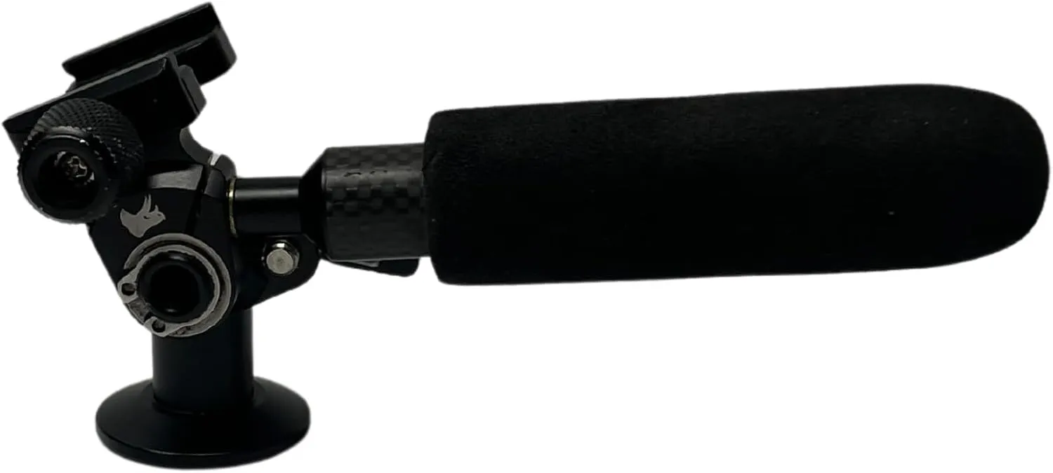 Pan Head LP – Ultra Lightweight Carbon Fiber Tripod Head, Arca-Swiss Compatible, 4.5oz Compact Design, Rubber Over-Molded Handle, Fits Standard Tripods (3/8-16 Threads)