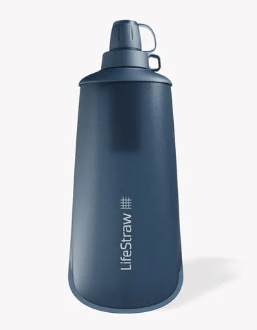 Peak Series Collapsible Squeeze Bottle with Filter - 1L