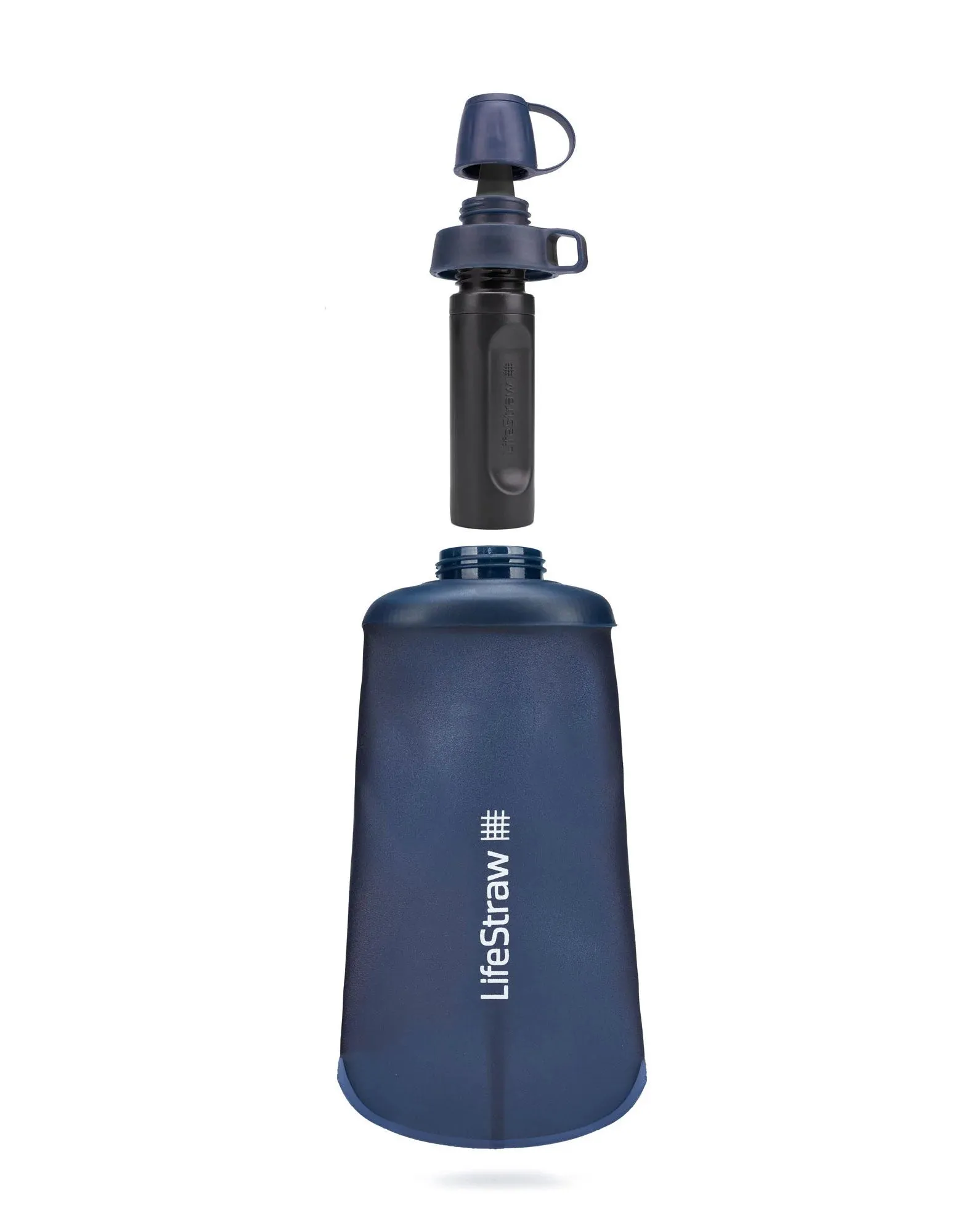 Peak Series Collapsible Squeeze Bottle with Filter - 1L