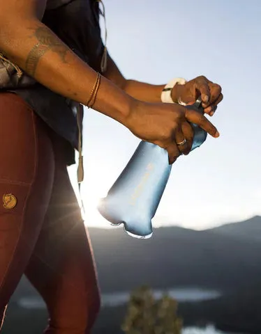 Peak Series Collapsible Squeeze Bottle with Filter - 1L