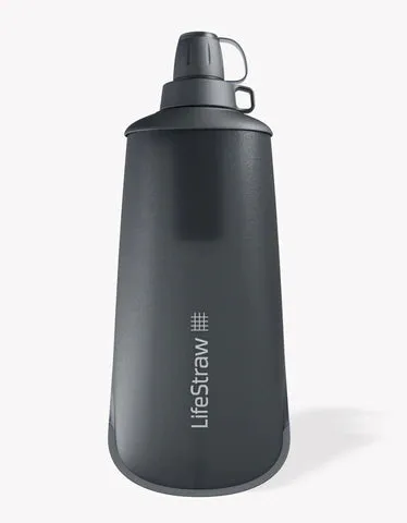 Peak Series Collapsible Squeeze Bottle with Filter - 1L