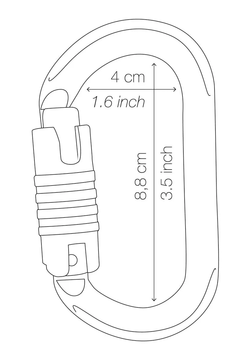 Petzl - OXAN SCREW-LOCK - Black