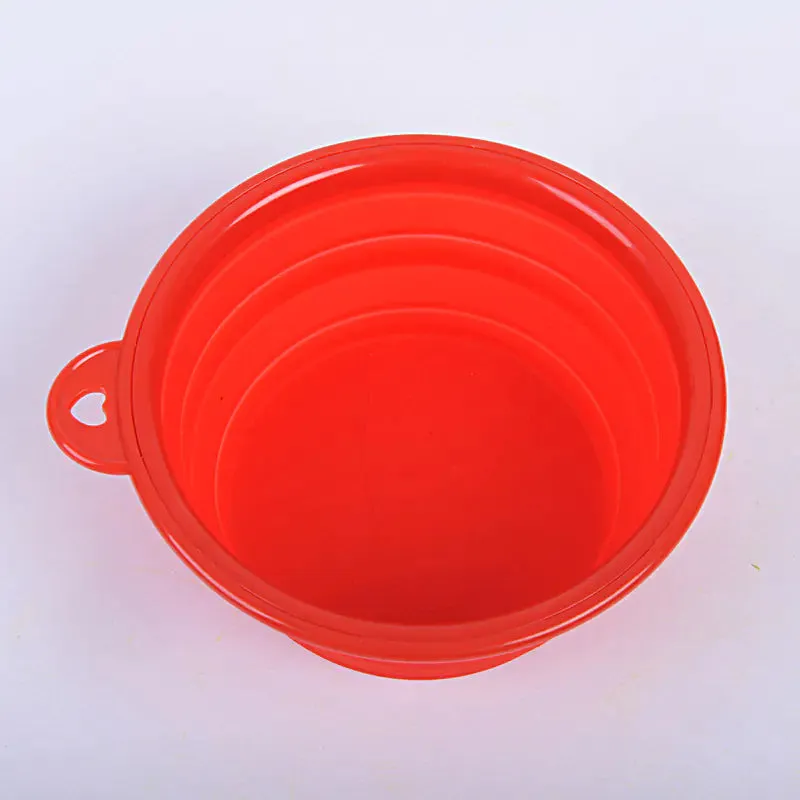 Portable Eco-Friendly Silicone Pet Bowl for Cats & Dogs