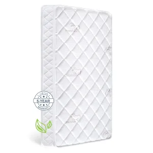 Premium Crib & Toddler Mattress,100% Knitted Fabric, Premium Fleece Surface-Hypoallergenic, 5" Thick Firm Soft Crib Mattress, Non-Toxic - Fits Standard Cribs & Toddler Beds