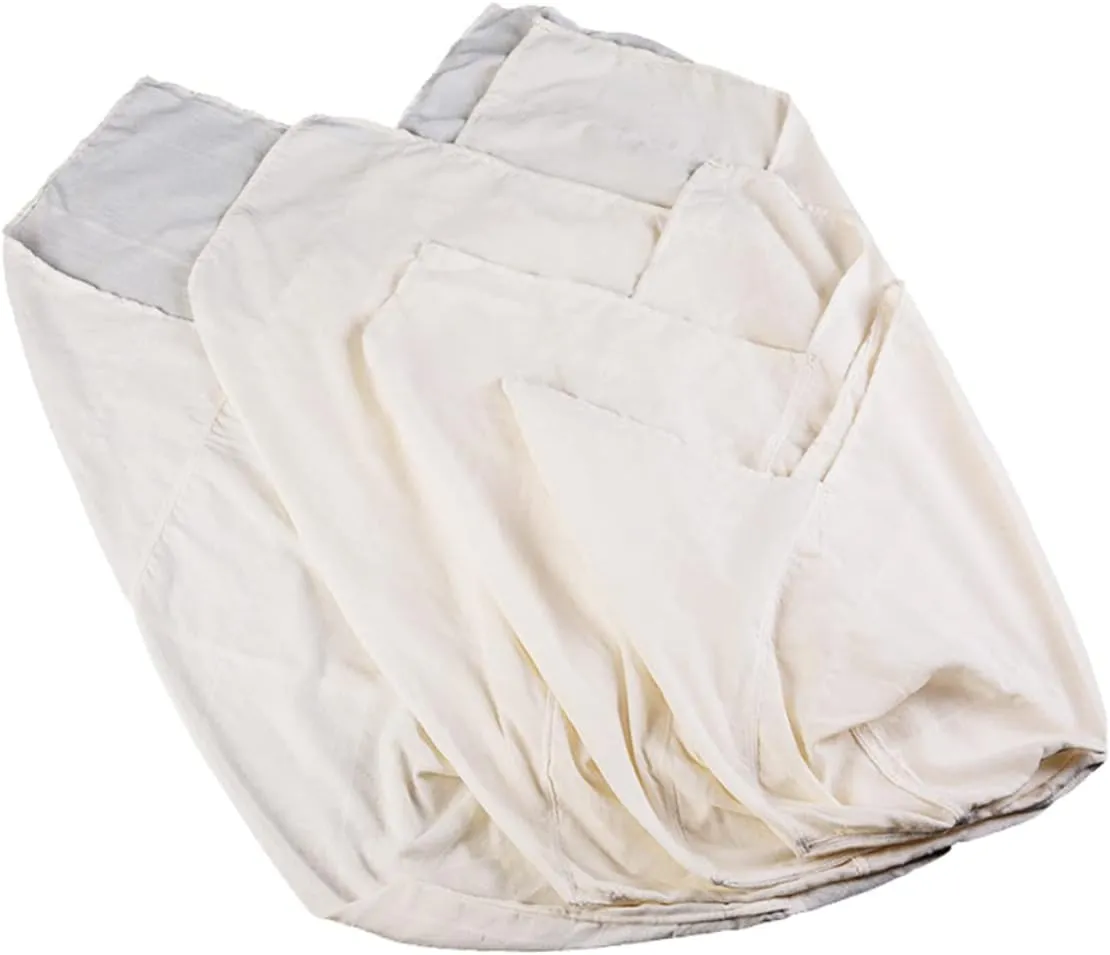 PRETYZOOM Cotton Bag for Nut Milk Juice Filter Bag Reusable Strainer for Home Travel