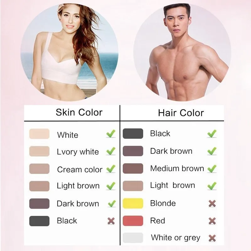 Professional Laser Hair Removal IPL Epilator Device