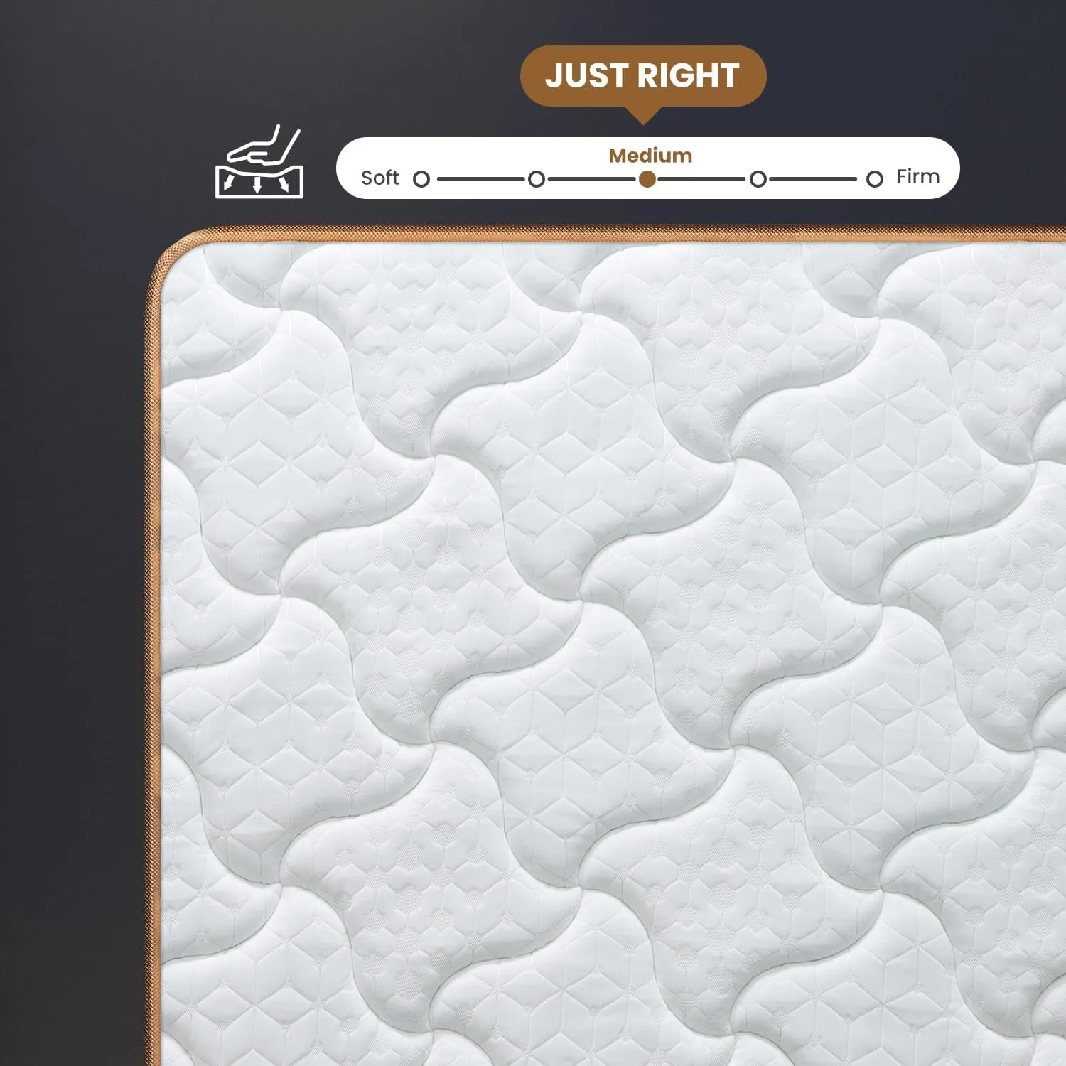 Queen Mattress, 12-Inch Deluxe Hybrid Mattresses, Fiberglass-Free Memory Foam Mattress in a Box, Individual Pocket Spring-Motion Isolation-Medium Firm-Extra Edge Support,365 Nights Trial,CertiPUR-US