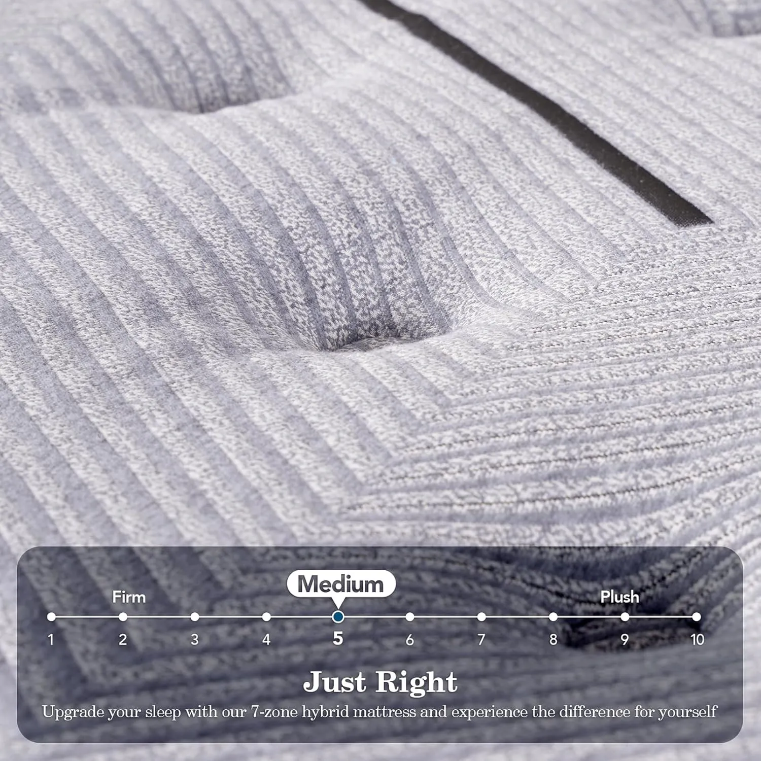 Queen Mattress, 14Inch Medium Queen Hybrid Mattress,Cooling Gel Memory Foam & 7-Zone Individual Pocket Springs, Queen Size Mattress in Box for Supportive & Pressure Relief,60 x 80