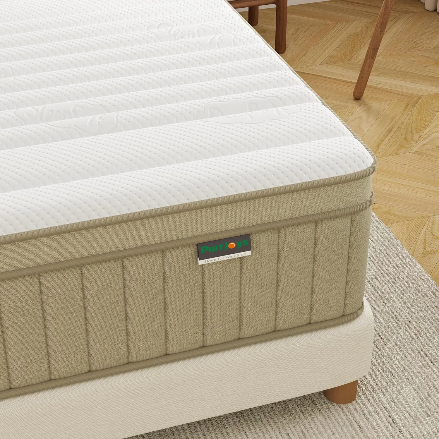 Queen Mattress Firm, 14 Inch Queen Size Mattress in a Box,Hybrid Memory Foam Queen Mattress with Individual Pocket Spring for Motion Isolation & Pressure Relief