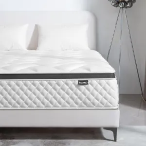 Queen Mattress,12 Inch Queen Size Mattress in a Box,Gel Memory Foam and Innerspring Hybrid Mattresses with Individual Pocket Spring for Motion Isolation,Medium Firm Feel,CertiPUR-US