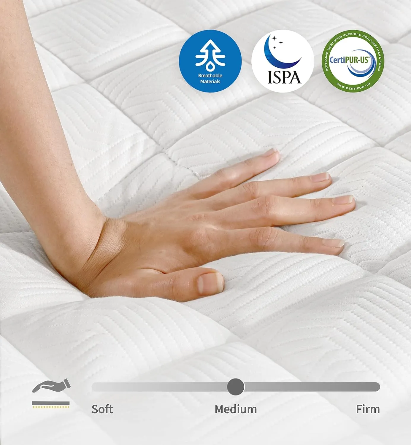 Queen Mattresses,12 Inch Memory Foam Hybrid Mattress in a Box with Individual Pocket Spring,Pressure Relief & Motion Isolation Queen Size Black Mattress,CertiPUR-US.
