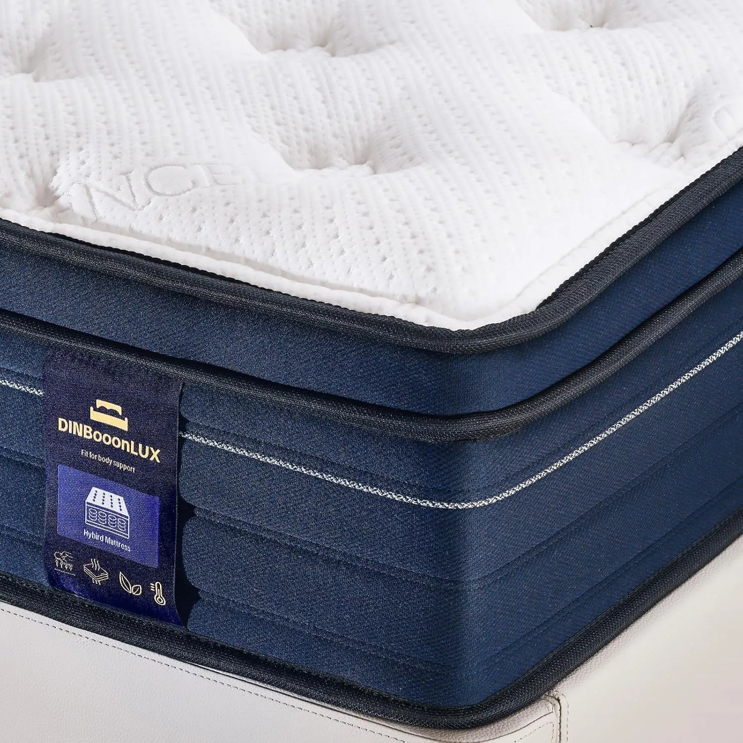 Queen Size Mattress,12 Inch Hybrid Queen Mattress in a Box with Memory Foam and Zoned Support Spring,Motion Isolation,Pressure Relief,100 Night Trial,Medium Firm,CertiPUR-US.