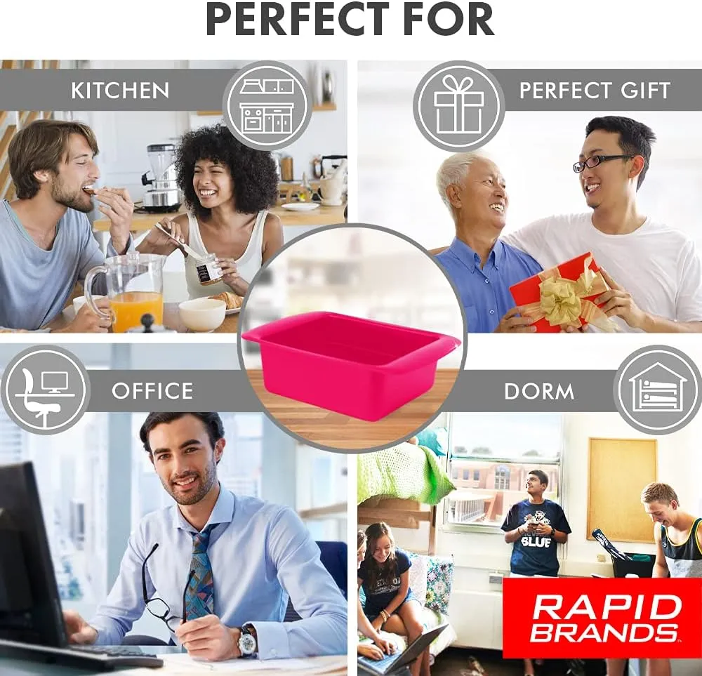 Rapid Ramen Cooker | Microwavable Cookware for Instant Ramen | BPA Free and Dishwasher Safe | Perfect for Dorm, Small Kitchen or Office | Gray, 2 Pack