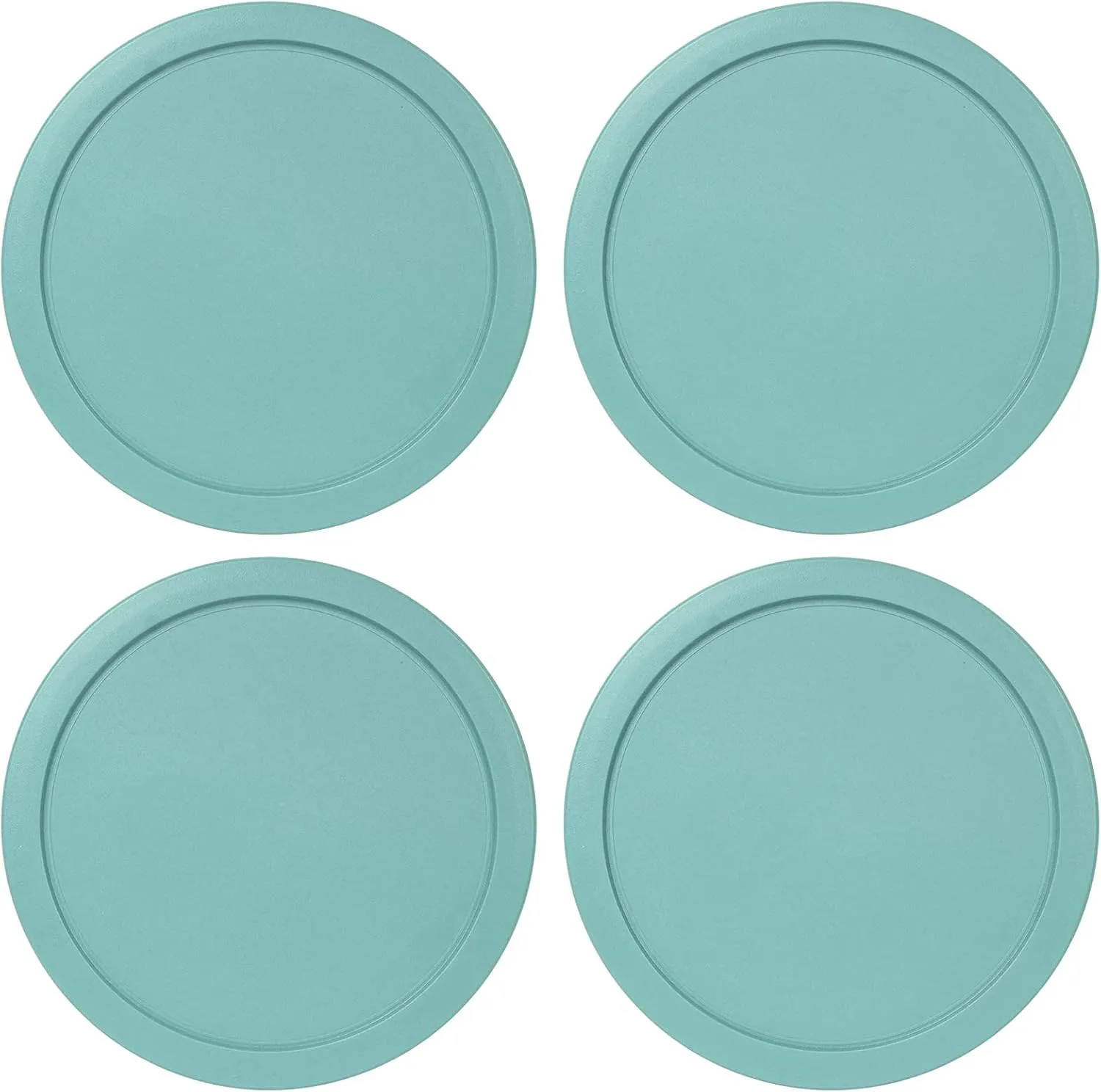 Replacement Lid for Pyrex 7.5" (7 Cup) Storage Plastic Cover Bowl 7402-PC Turqoise (4-Pack)