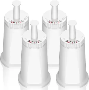 Replacement Water Filter for Breville Barista Touch Espresso Machine BES880, Barista Pro BES878, Oracle Touch BES990, Oracle BES980, Dual Boiler BES920 Bambino ClaroSwiss Sage, 4 Pack