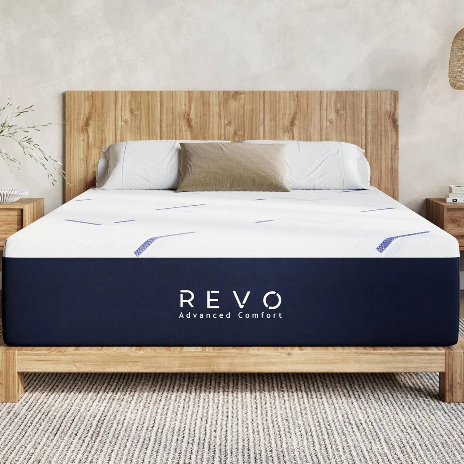 REVO Sleep 14-inch Full Gel Memory Foam Mattress - Cooling Full Size Mattress with Superior Comfort and Posture Support