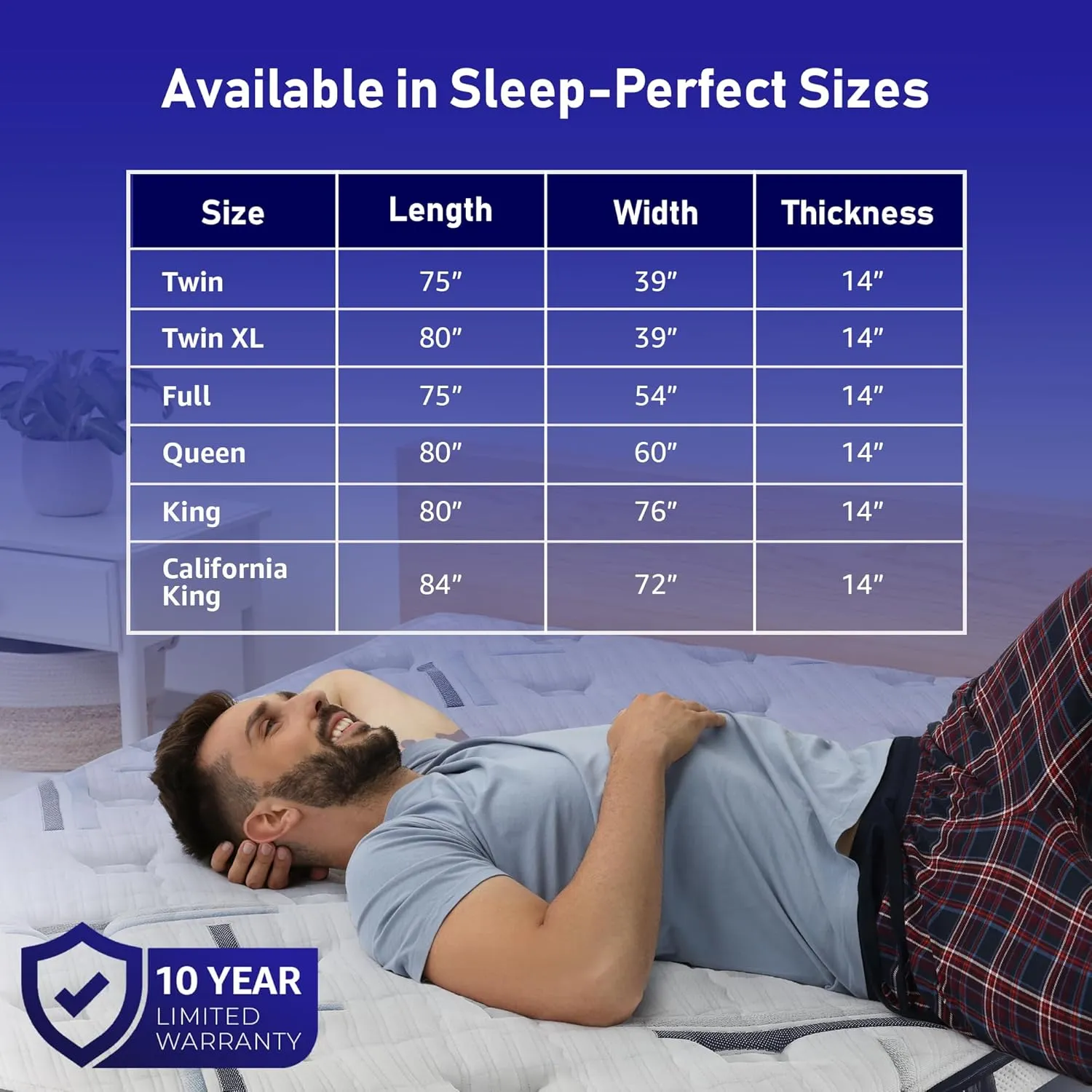 Revo Sleep 14-inch Queen Gel Memory Foam Mattress - Cooling Queen Mattress with Superior Comfort and Posture Support