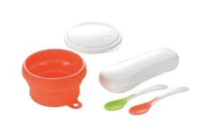 Richell Collapsible Bowl with Spoons