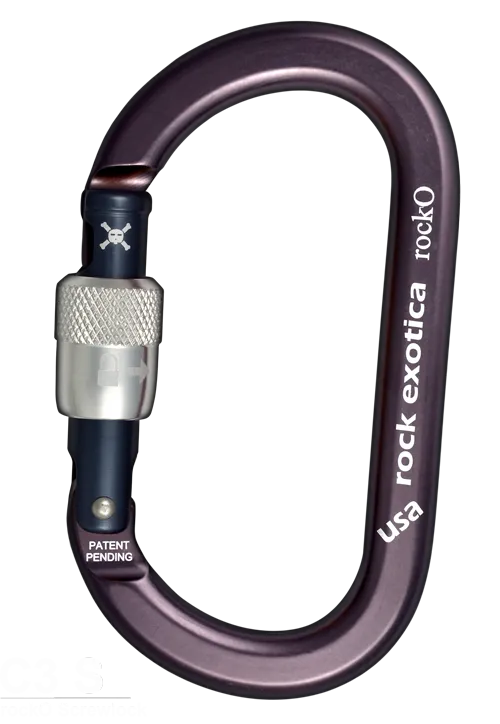 Rock Exotica rockO Screw-Lock   Carabiner -  24Kn
