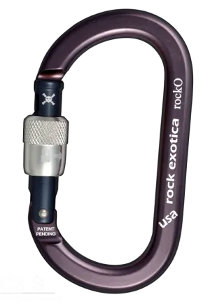 Rock Exotica rockO Screw-Lock   Carabiner -  24Kn